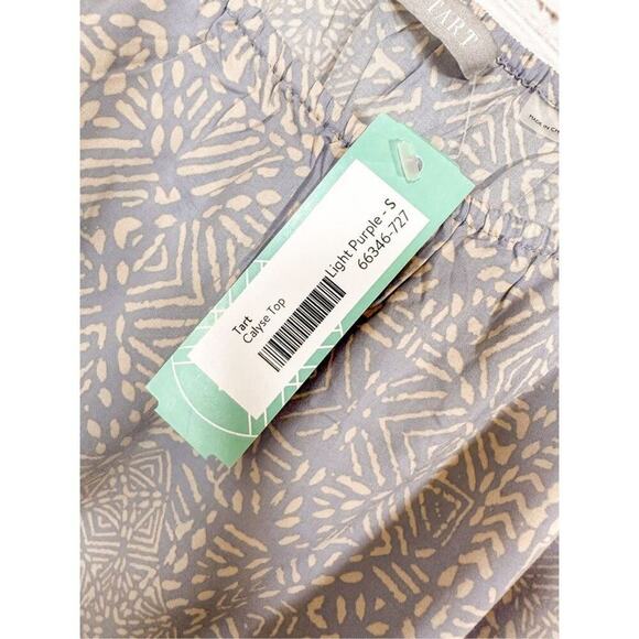 NEW Tart Calyse Stitch Fix Light Purple On or Off Shoulder Blouse Shirt Small - Picture 8 of 12